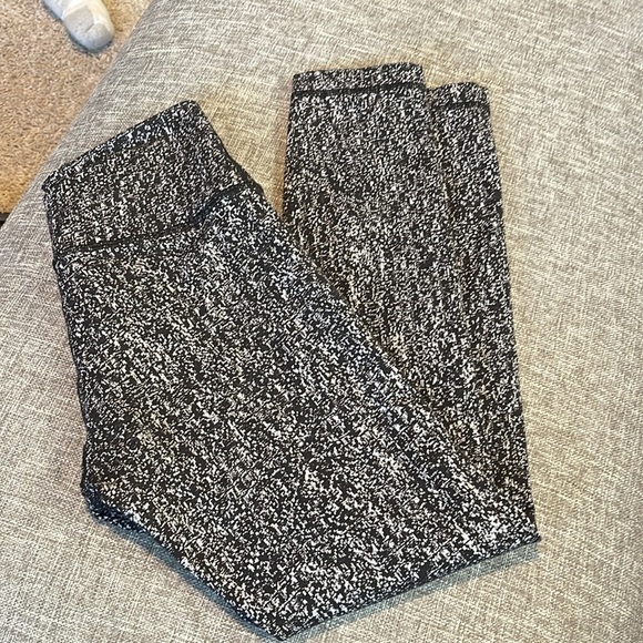 Lululemon  Legging Pants Womens Gray Speckled Stretch Wunder Skinny Mid … - Picture 8 of 10